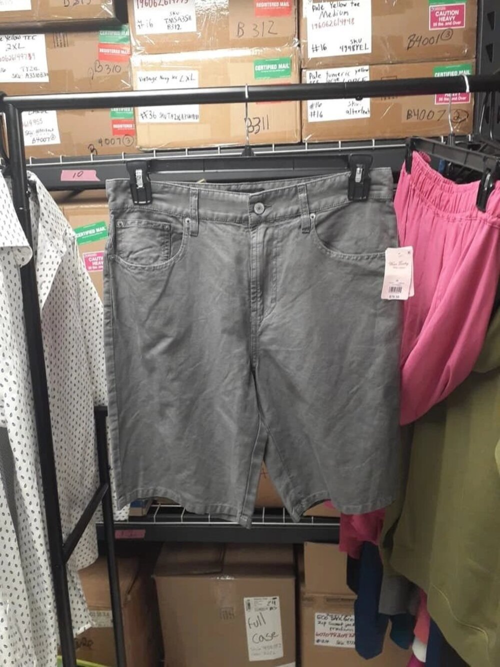 Men's Grey Shorts Wear lucky Size 30 ORG $79.50 NWT (Rack 1)